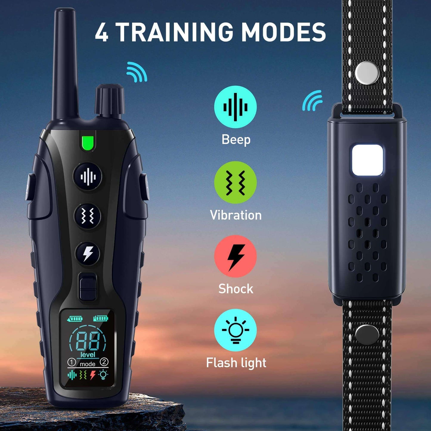 PawCommand™™ - 4000FT Remote Dog Training Collar with Flash Light