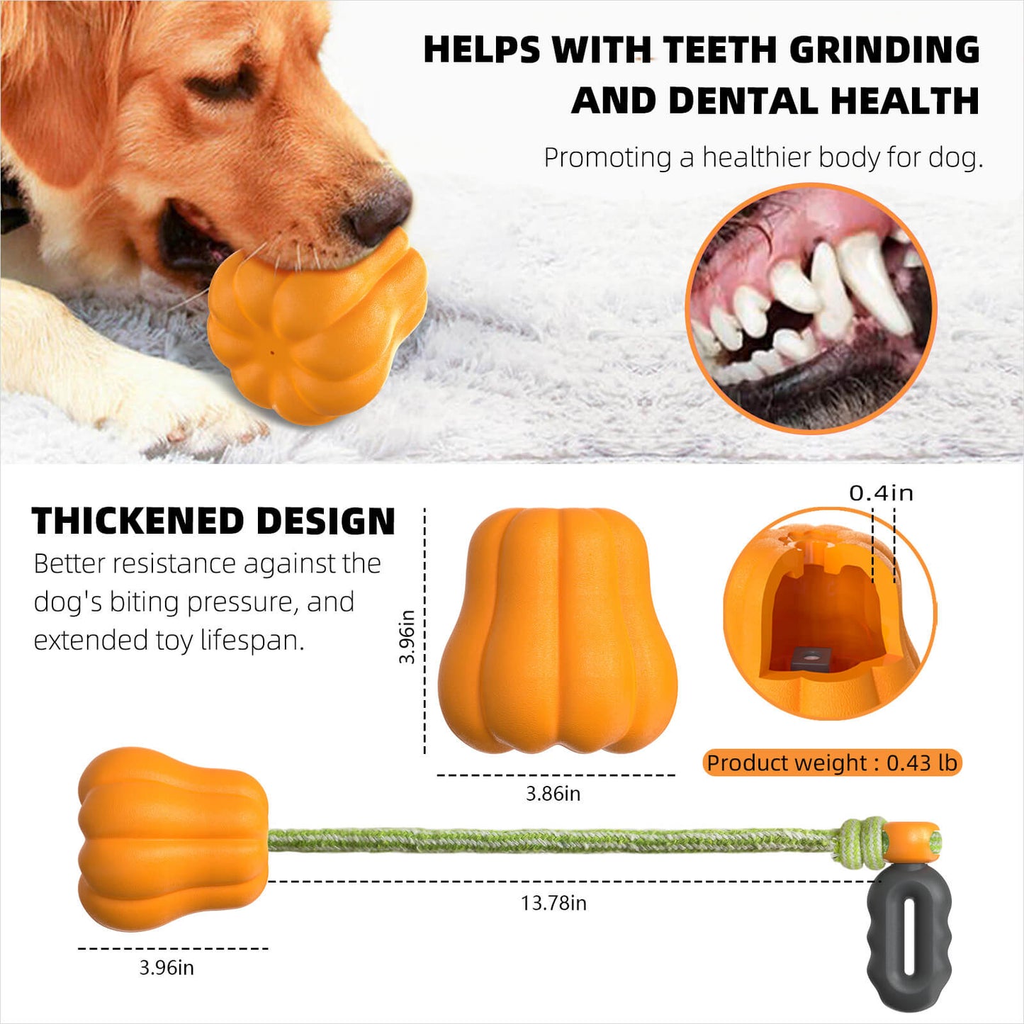 Chompkin™ - Ultimate Tough Chewer Toy