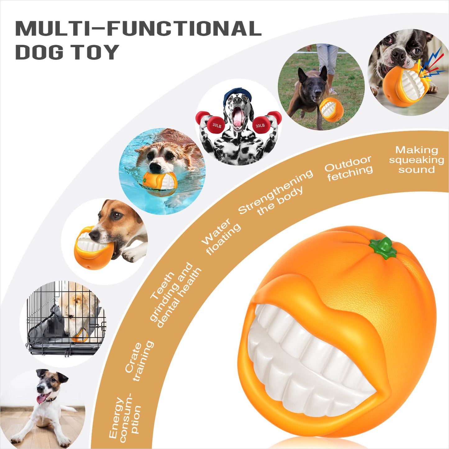 Chompkin™ - Ultimate Tough Chewer Toy